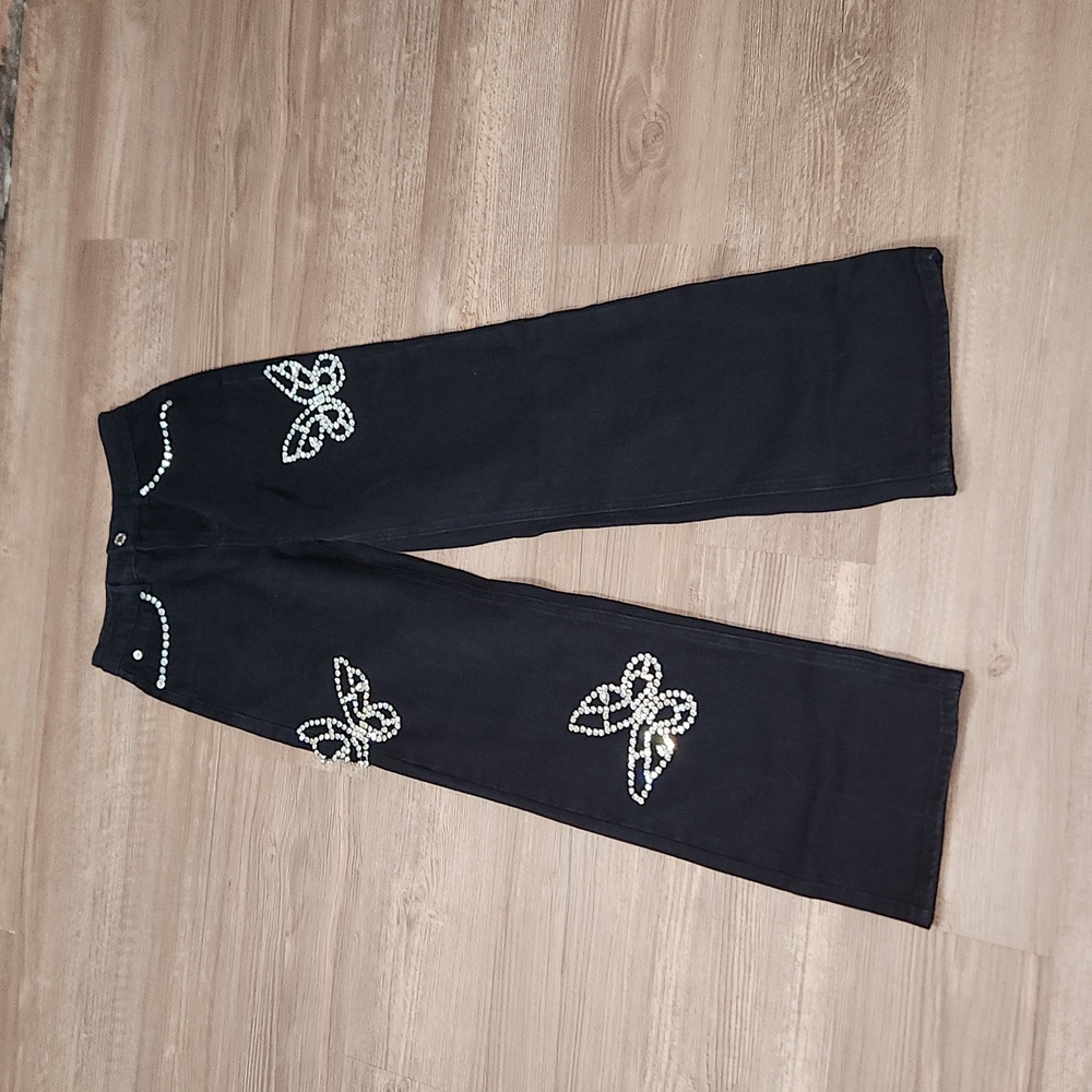 Nasty Gal Butterly Jeans